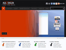Tablet Screenshot of maximumit.ca